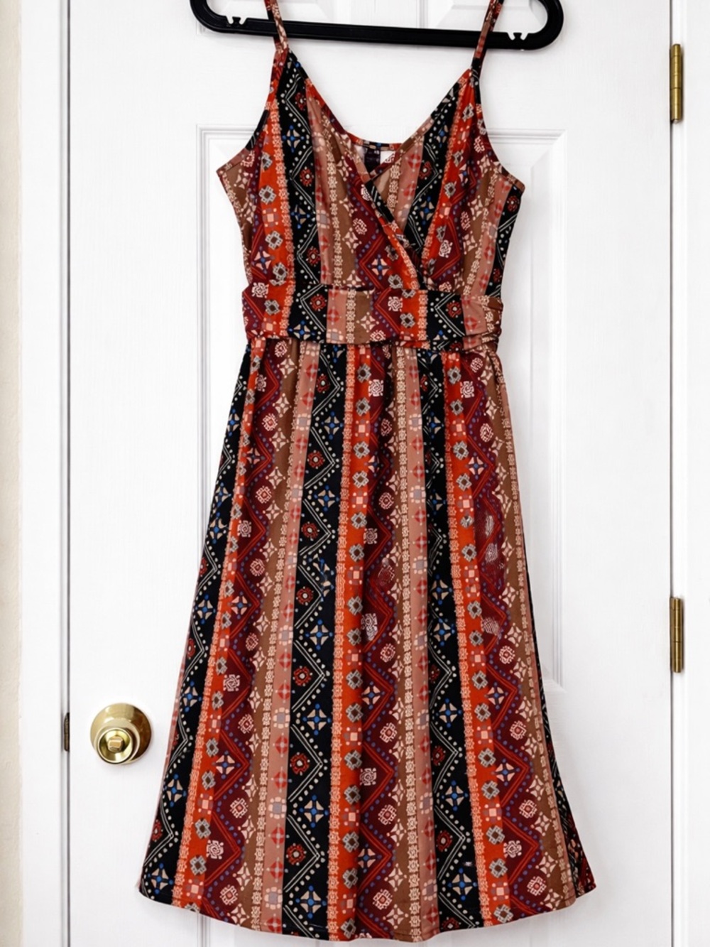 Boutique Boho Tribal Print Maxi Dress Size M